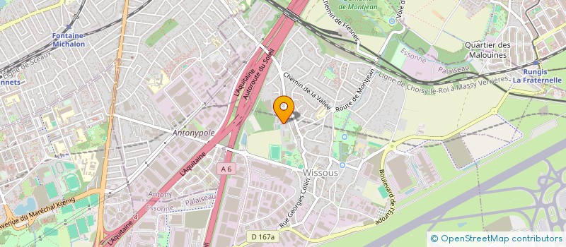 localisation de l'entreprise GAURA à WISSOUS