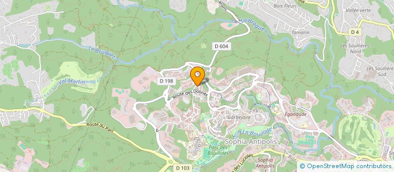 localisation de l'entreprise GAURE PV  VALBONNE