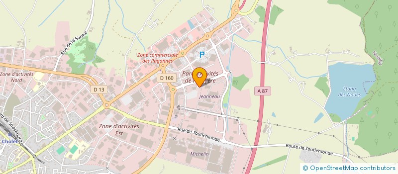 localisation de l'entreprise GAURIAU ENTREPRISE à CHOLET