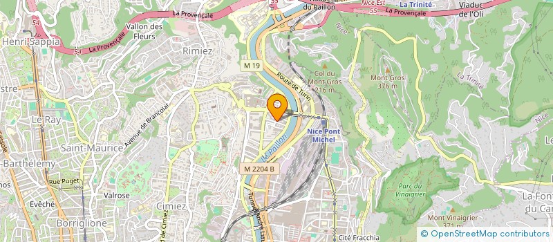 localisation de l'entreprise GAUSPAQ  NICE