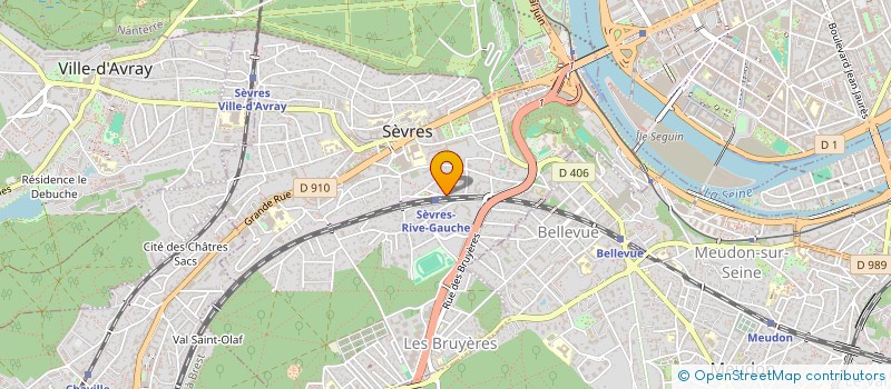 localisation de l'entreprise GAUSS CONSULTING à SEVRES
