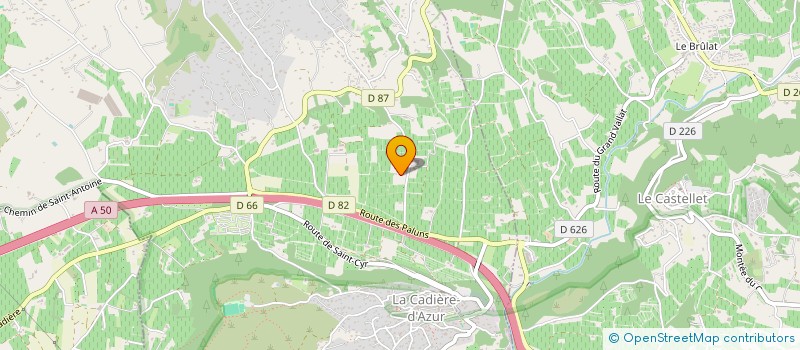 localisation de l'entreprise GAUSSEN L à LA CADIERE-D'AZUR
