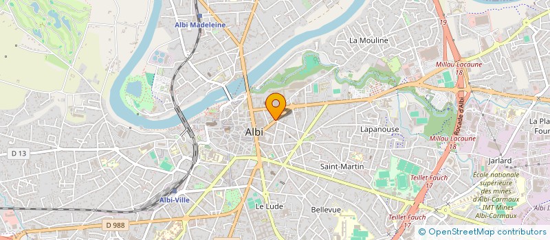 localisation de l'entreprise GAUSSERAND à ALBI