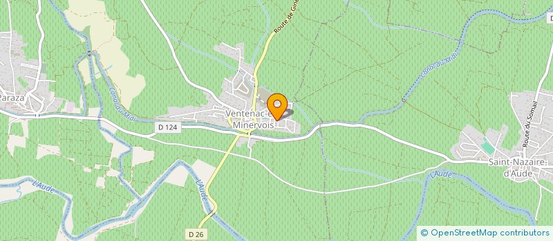 localisation de l'entreprise GAUSSERANDE  VENTENAC-EN-MINERVOIS