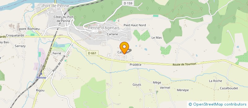 localisation de l'entreprise GAUSSINEL HERVELEU  FUMEL