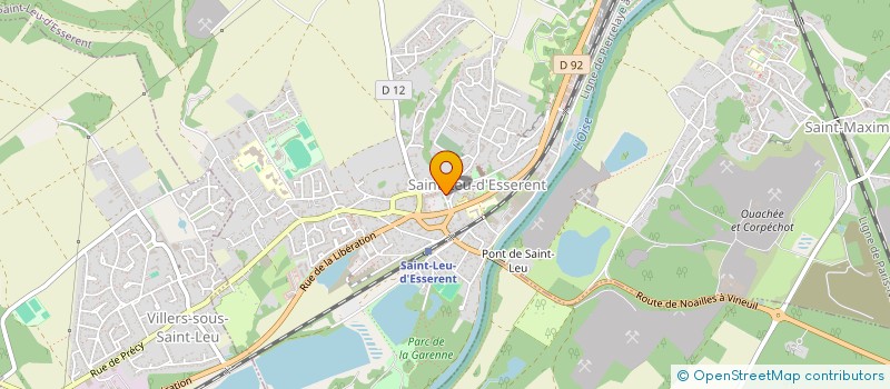 localisation de l'entreprise GAUST DISTRIBUTION à SAINT-LEU-D'ESSERENT