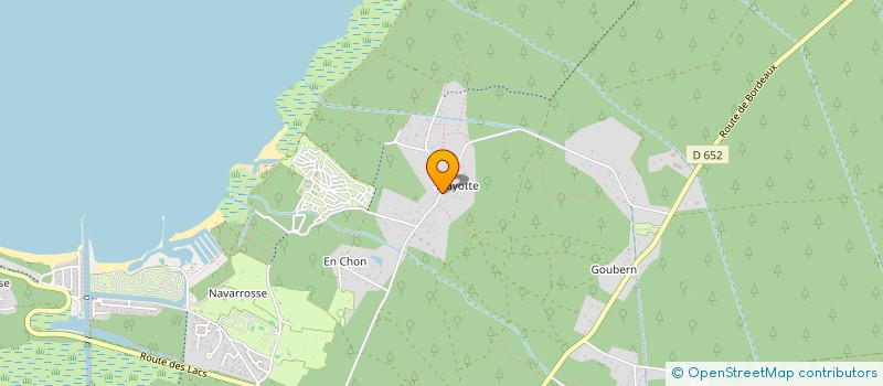 localisation de l'entreprise GAUTA  BISCARROSSE