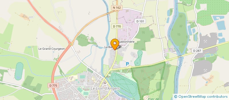 localisation de l'entreprise GAUTAMA  LE LION D'ANGERS