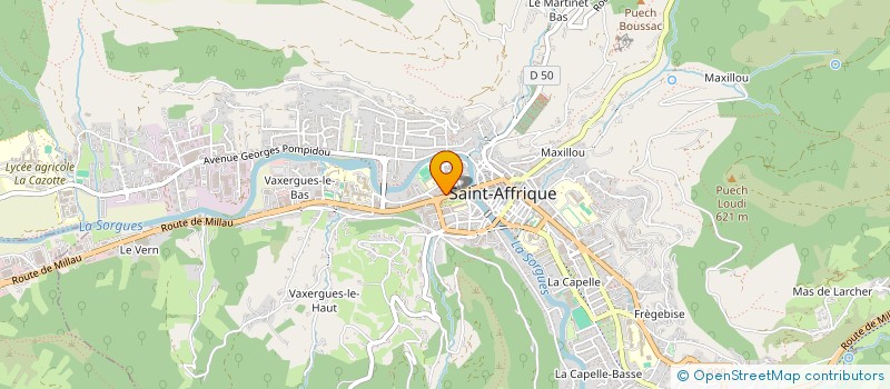 localisation de l'entreprise GAUTHAM à SAINT-AFFRIQUE