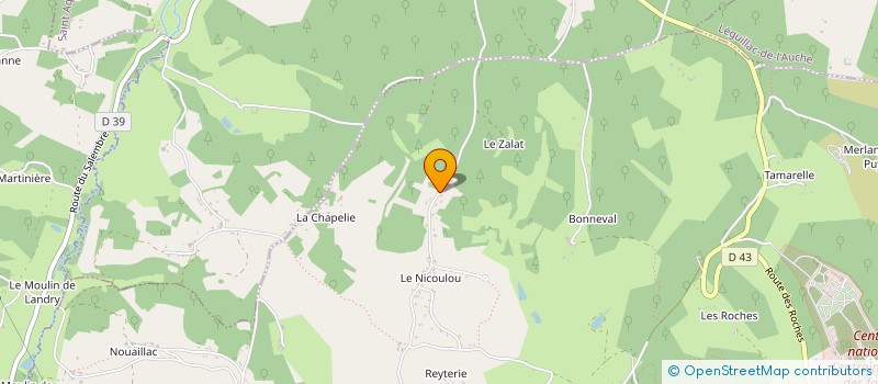 localisation de l'entreprise GAUTHARD  SAINT-ASTIER