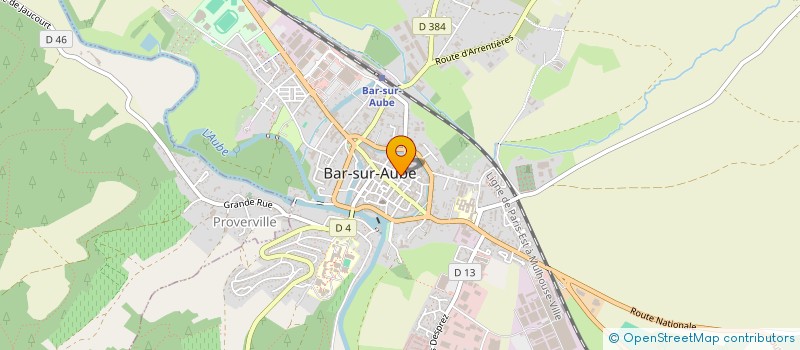 localisation de l'entreprise GAUTHIER  BAR-SUR-AUBE