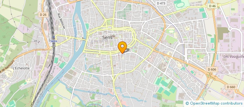 localisation de l'entreprise GAUTHIER à SENS
