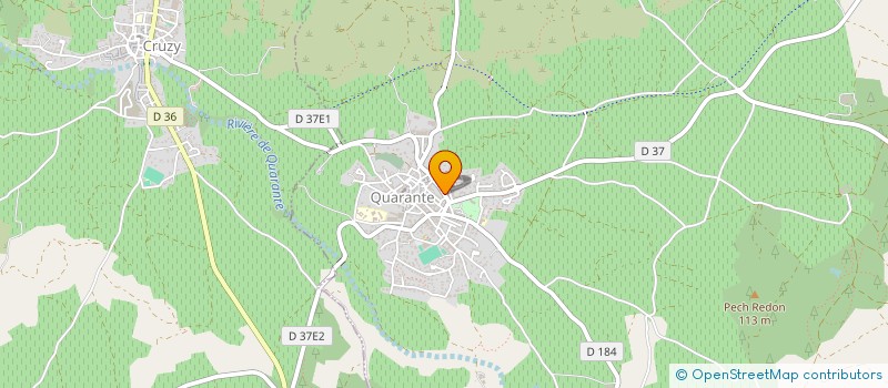 localisation de l'entreprise GAUTHIER à QUARANTE