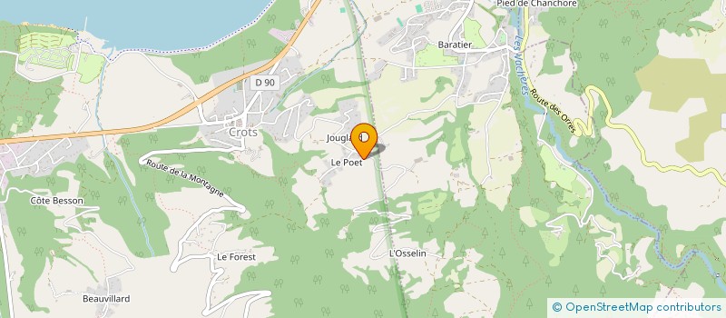 localisation de l'entreprise GAUTHIER  CROTS