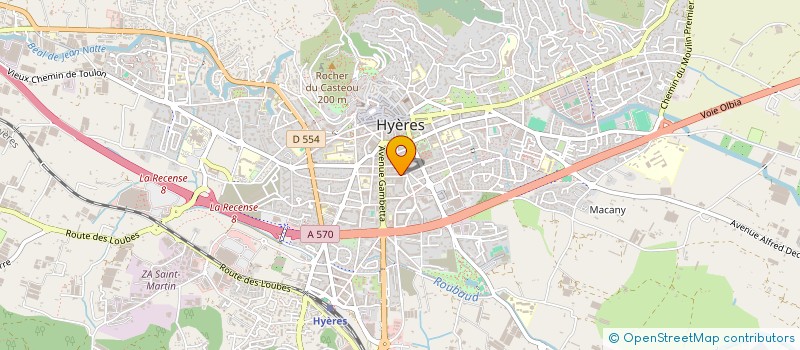 localisation de l'entreprise GAUTHIER à HYERES