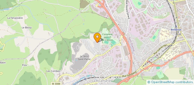 localisation de l'entreprise GAUTHIER ALAIN SARL  LA RICAMARIE