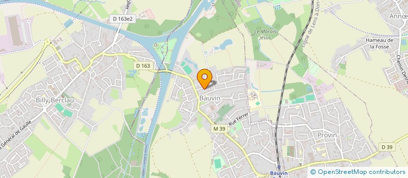 localisation de l'entreprise GAUTHIER BAUVIN  BAUVIN