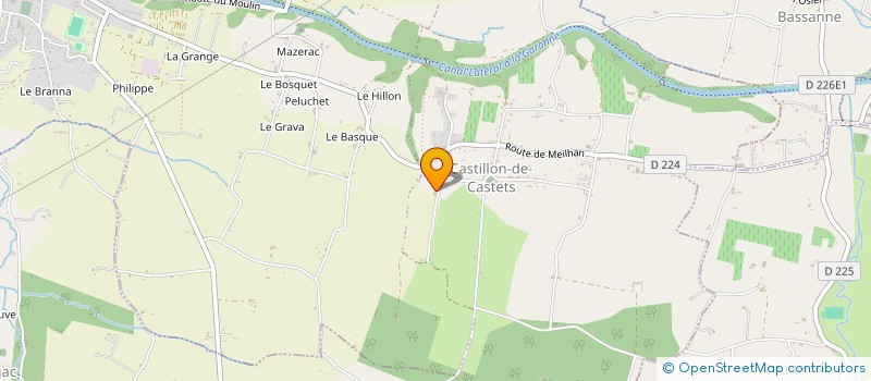 localisation de l'entreprise GAUTHIER BERRY  CASTETS ET CASTILLON