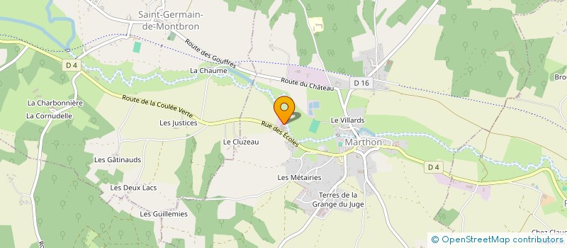 localisation de l'entreprise GAUTHIER CHARENTE  MARTHON