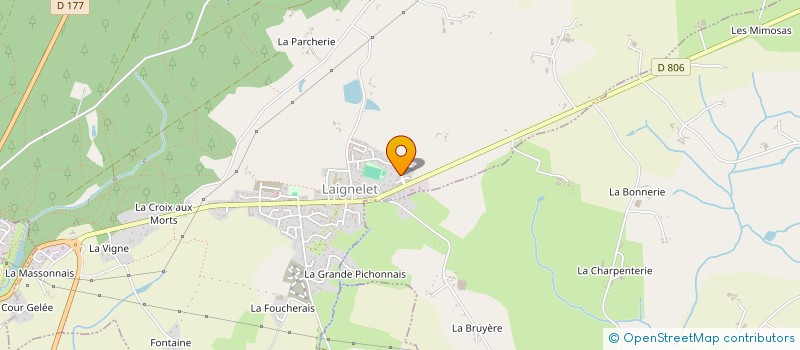 localisation de l'entreprise GAUTHIER CHEREL  LAIGNELET