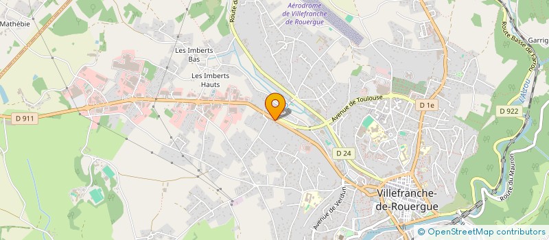 localisation de l'entreprise GAUTHIER CONTROLE TECHNIQUE VILLEFRANCHOIS  VILLEFRANCHE-DE-ROUERGUE