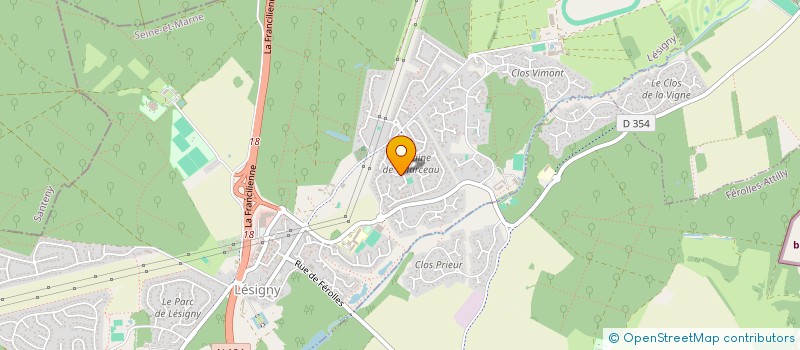 localisation de l'entreprise GAUTHIER ELECTRICITE  LESIGNY