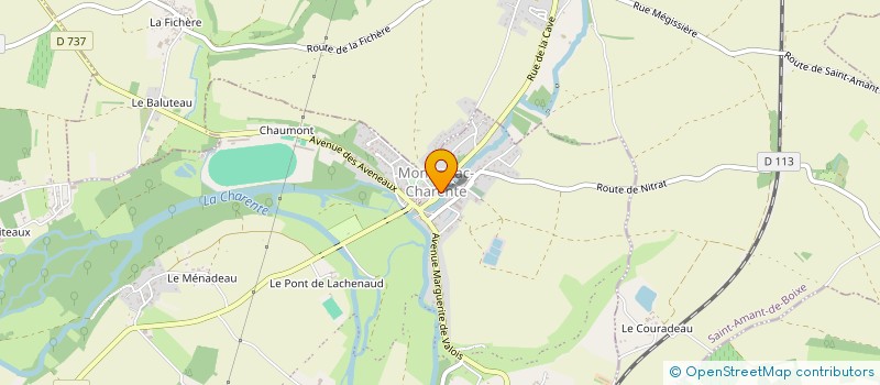 localisation de l'entreprise GAUTHIER FINANCES à MONTIGNAC-CHARENTE