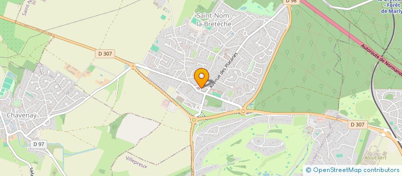 localisation de l'entreprise GAUTHIER INFORMATIQUE & SYSTEMES  SAINT-NOM-LA-BRETECHE