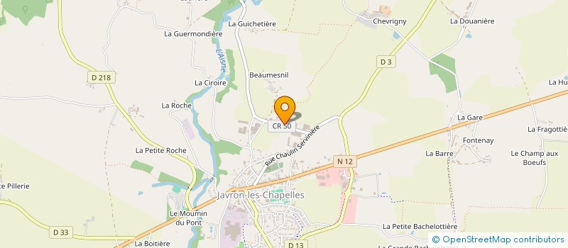 localisation de l'entreprise GAUTHIER MACONNERIE  JAVRON-LES-CHAPELLES