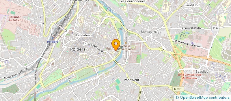 localisation de l'entreprise GAUTHIER P&F  POITIERS