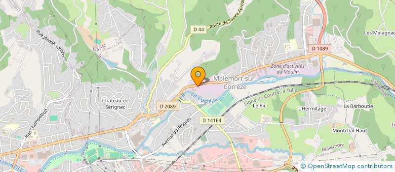 localisation de l'entreprise GAUTHIER PEMEJOT SA à MALEMORT