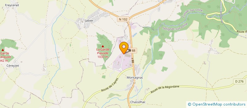 localisation de l'entreprise GAUTHIER S&A  SOLIGNAC-SUR-LOIRE