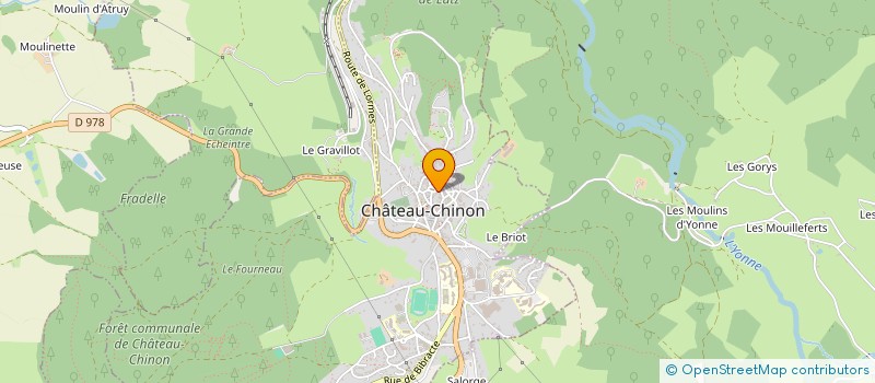 localisation de l'entreprise GAUTHIER SPECTACLE  CHATEAU-CHINON (VILLE)