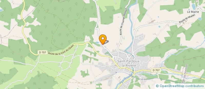 localisation de l'entreprise GAUTHIER TRANSPORTS  SAINT-PARDOUX-LA-RIVIERE