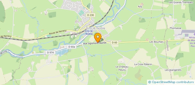 localisation de l'entreprise GAUTHIER VERA PEINTURE  CIRY-LE-NOBLE