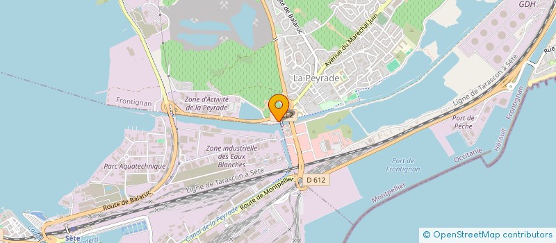 localisation de l'entreprise GAUTHIEZ PEINTURE à FRONTIGNAN