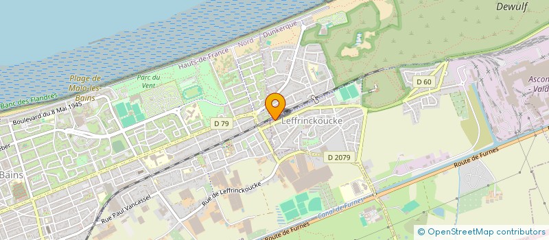 localisation de l'entreprise GAUTIER 4  LEFFRINCKOUCKE