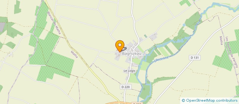 localisation de l'entreprise GAUTIER & ASSOCIES à BAGNIZEAU