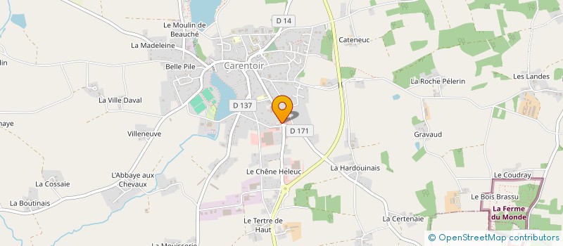 localisation de l'entreprise GAUTIER CAROLE  CARENTOIR