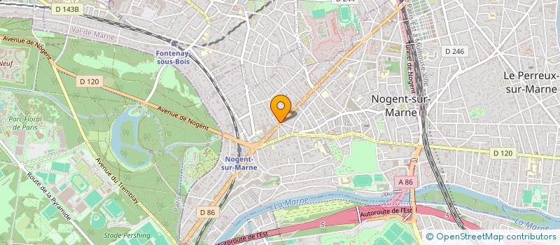 localisation de l'entreprise GAUTIER & CIE  NOGENT-SUR-MARNE