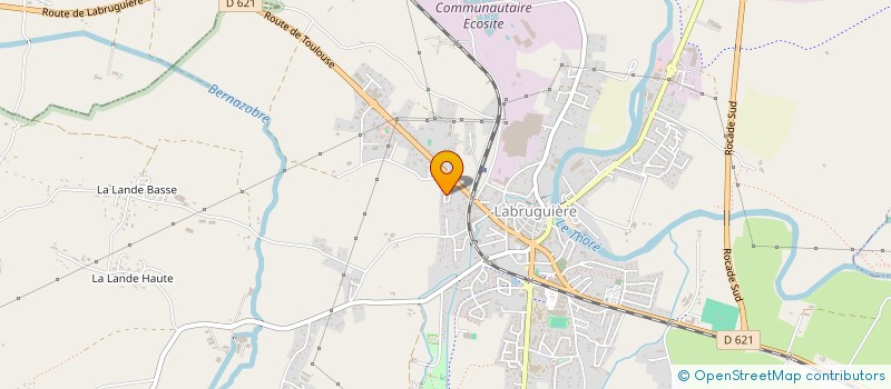 localisation de l'entreprise GAUTIER CONSTRUCTION  LABRUGUIERE