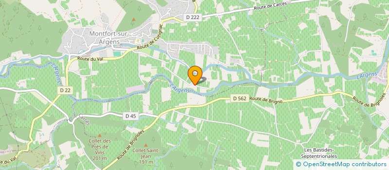 localisation de l'entreprise GAUTIER DEBUISSON FLEURS  MONTFORT-SUR-ARGENS