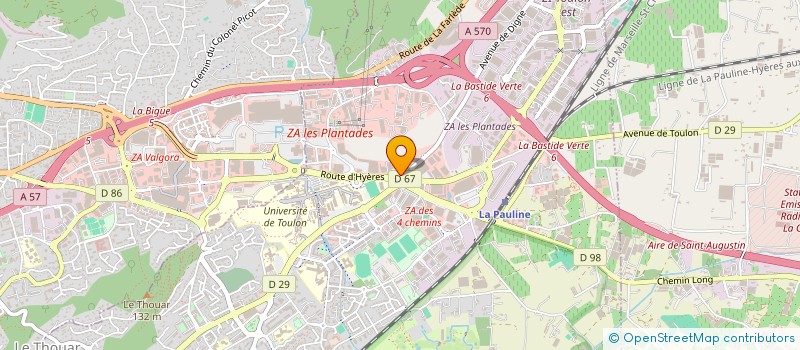 localisation de l'entreprise GAUTIER IMMOBILIER à LA GARDE