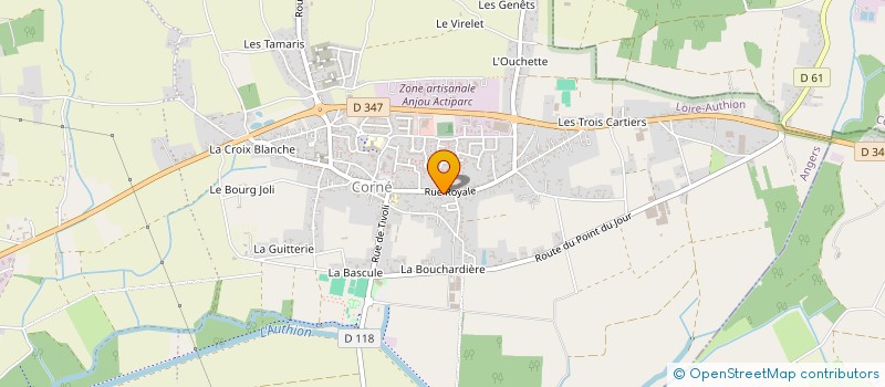 localisation de l'entreprise GAUTIER INVEST  LOIRE-AUTHION