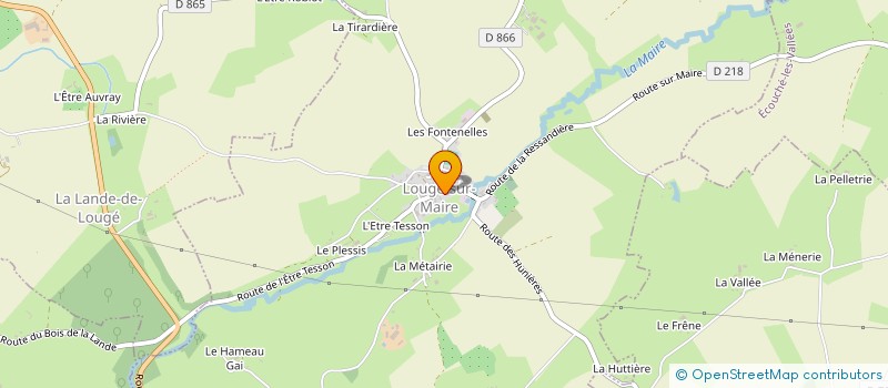 localisation de l'entreprise GAUTIER MACONNERIE à LOUGE-SUR-MAIRE