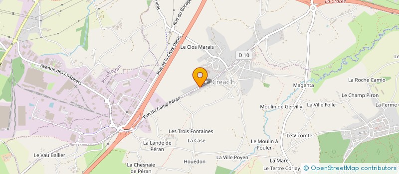 localisation de l'entreprise GAUTIER-PAUL-ROUXEL  TREGUEUX