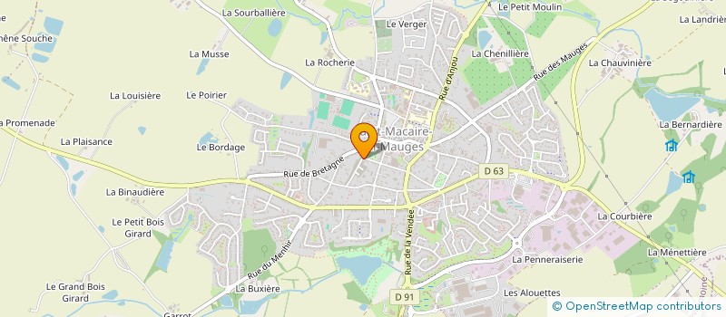 localisation de l'entreprise GAUTIER PLATRERIE CARRELAGE  SEVREMOINE