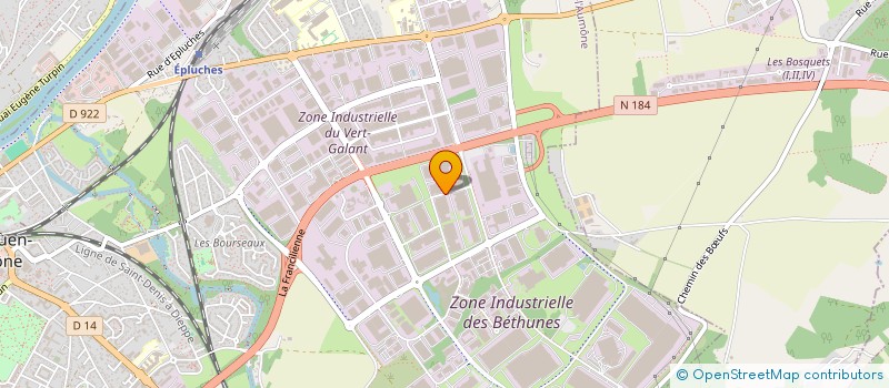 localisation de l'entreprise GAUTIER SA à SAINT-OUEN-L'AUMONE