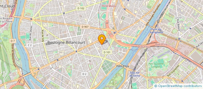 localisation de l'entreprise GAUTIER STUDIO à BOULOGNE-BILLANCOURT