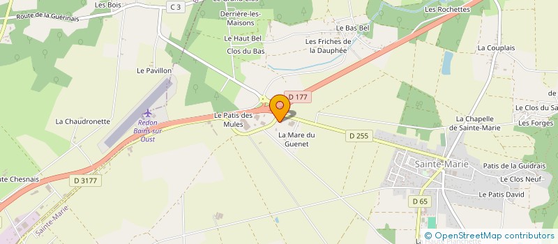 localisation de l'entreprise GAUTIER TRANSPORTS à SAINTE-MARIE